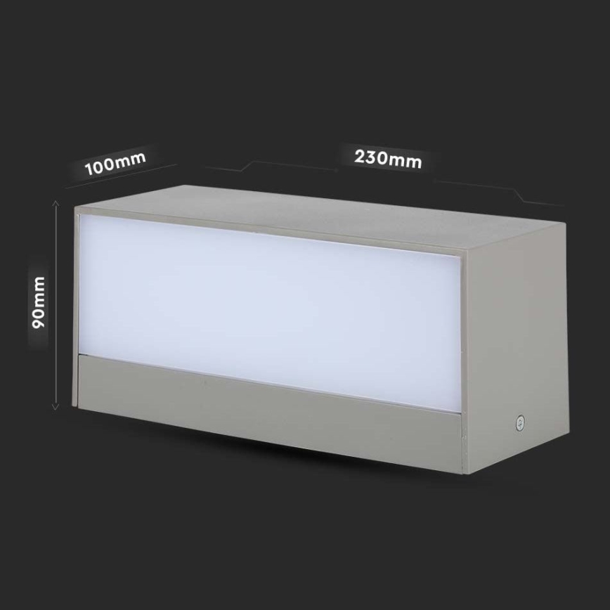 LED Spoljašnje zidno svetlo LED/12W/230V 3000K IP65