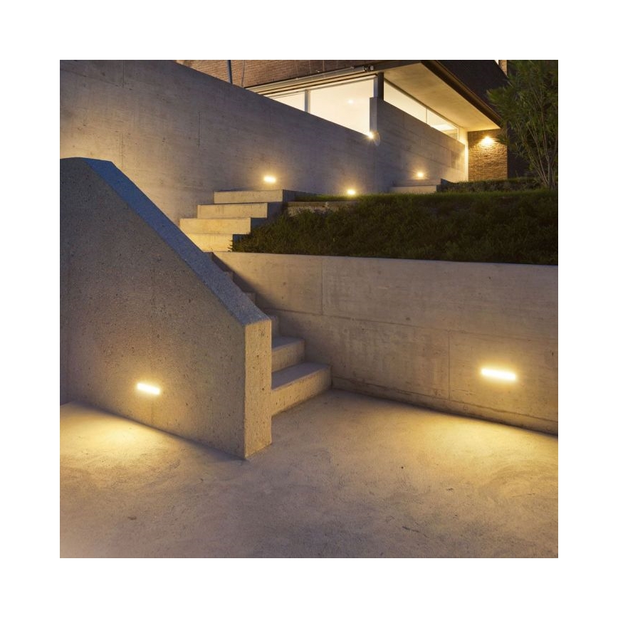 LED spoljašnje zidno svetlo LED/12W/230V 3000K IP65 sivo