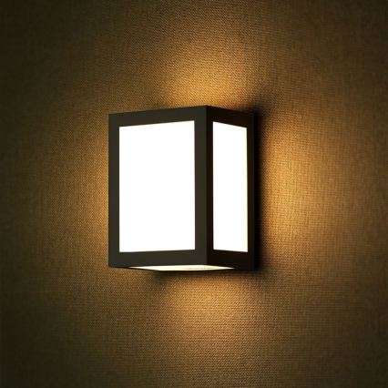 LED spoljašnje zidno svetlo LED/12W/230V 4000K IP65 crno