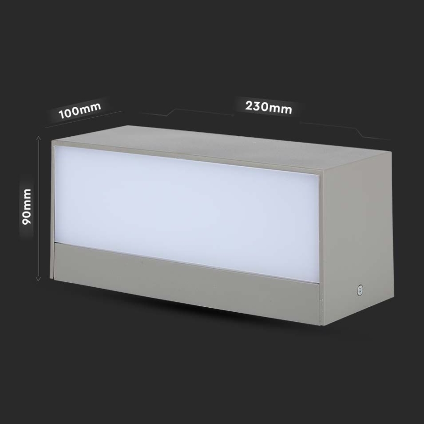 LED spoljašnje zidno svetlo LED/12W/230V 4000K IP65