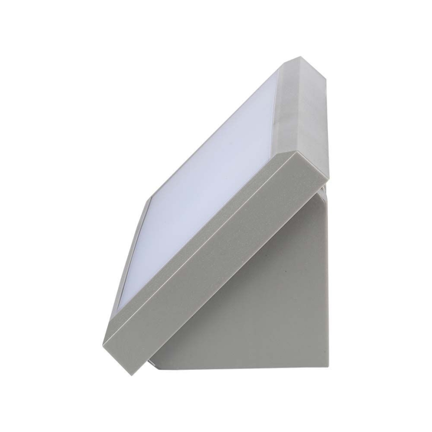 LED spoljašnje zidno svetlo LED/12W/230V 4000K IP65 sivo
