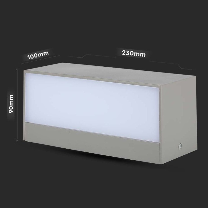 LED spoljašnje zidno svetlo LED/12W/230V 6400K IP65