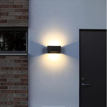 LED spoljašnje zidno svetlo LED/12W/230V IP54 crno
