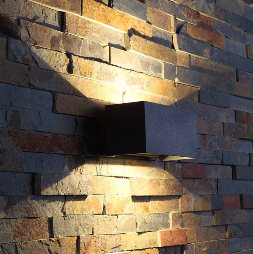 LED spoljašnje zidno svetlo LED/12W/230V IP54 crno