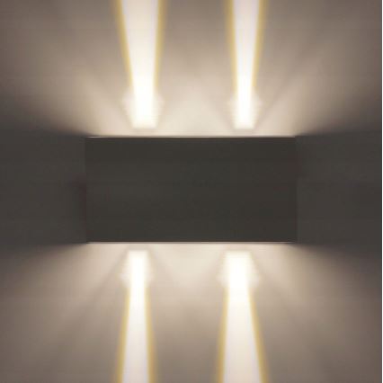 LED spoljašnje zidno svetlo LED/12W/230V IP54 crno