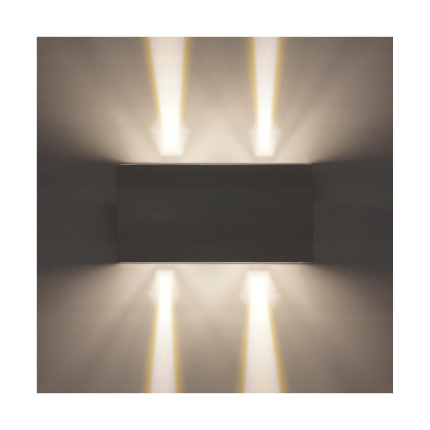 LED spoljašnje zidno svetlo LED/12W/230V IP54 crno