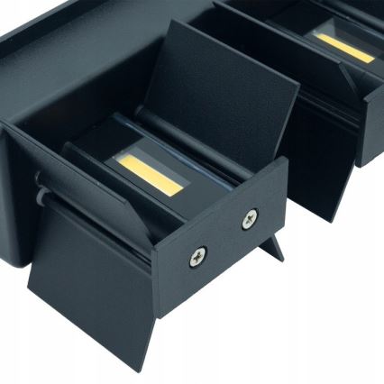 LED spoljašnje zidno svetlo LED/12W/230V IP54 crno