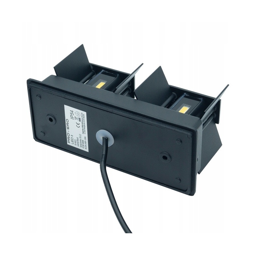 LED spoljašnje zidno svetlo LED/12W/230V IP54 crno