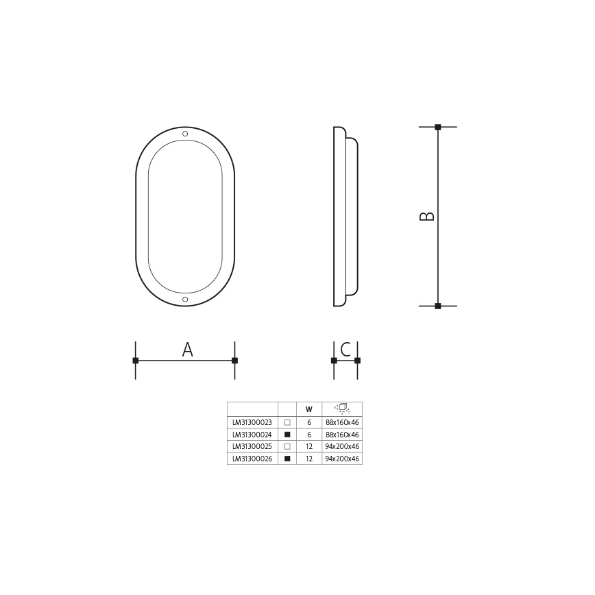 LED spoljašnje zidno svetlo LED/12W/230V IP54 crno