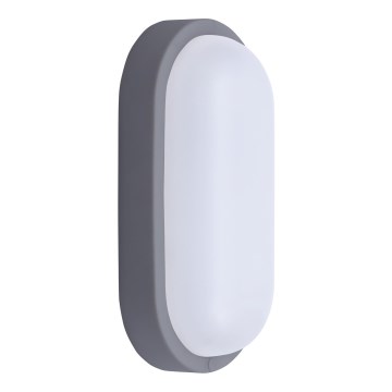 LED spoljašnje zidno svetlo LED/13W/230V 4000K IP54 sivo, ovalnog oblika