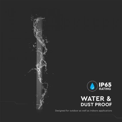 LED spoljašnje zidno svetlo LED/16W/230V 4000K IP65 101 cm crno