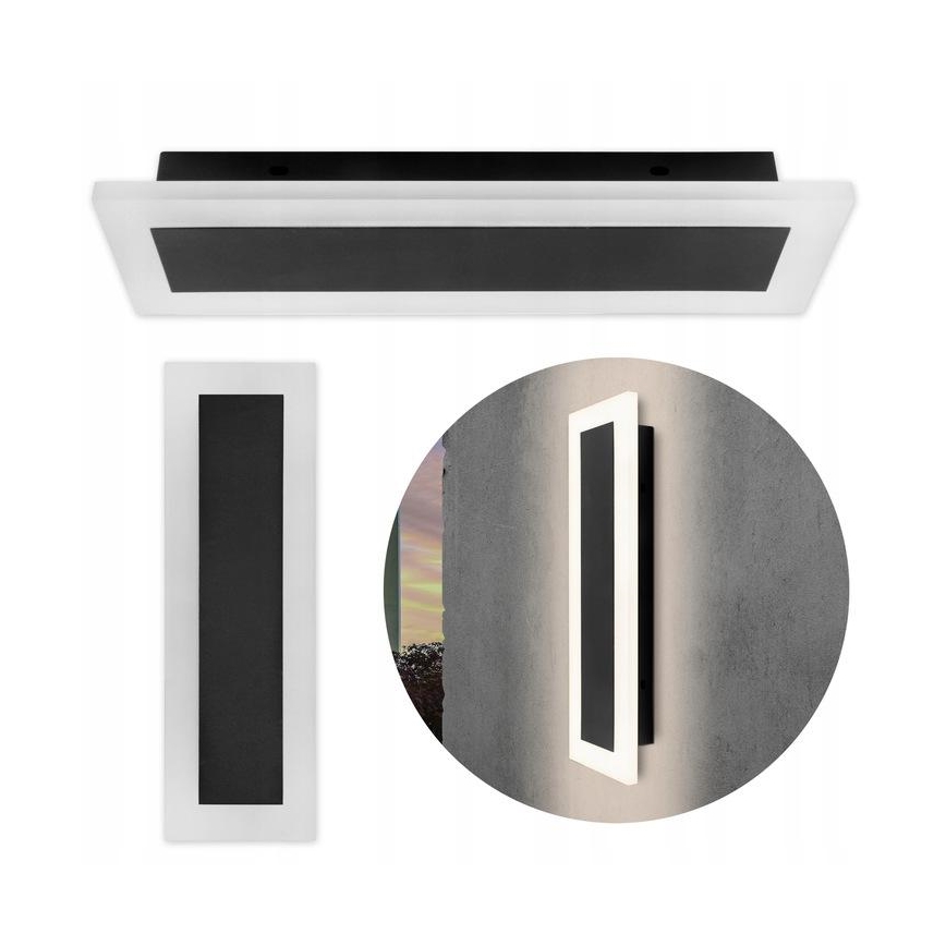 LED spoljašnje zidno svetlo LED/19W/230V IP54 crno