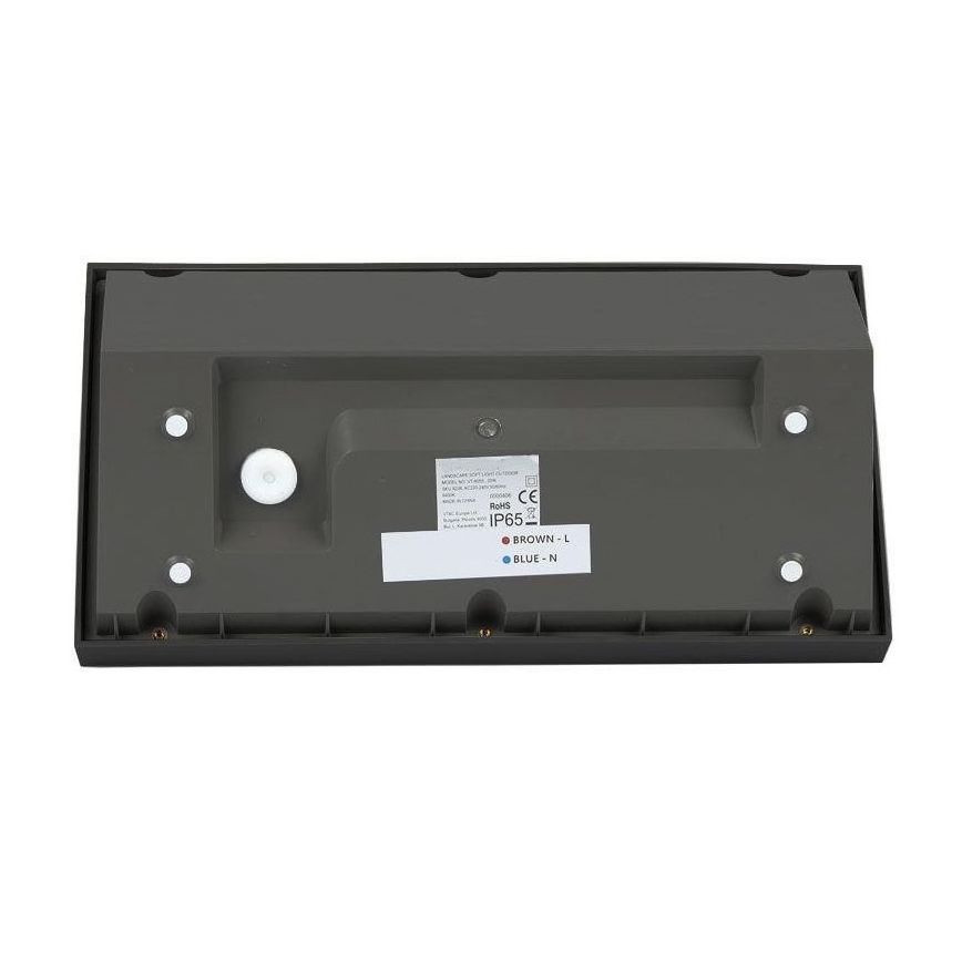 LED spoljašnje zidno svetlo LED/20W/230V 3000K IP65 crno