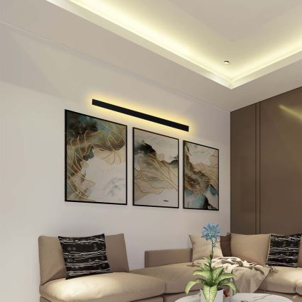 LED spoljašnje zidno svetlo LED/23W/230V 4000K IP65 141 cm crna