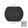 LED spoljašnje zidno svetlo LED/2W/230V 3000K IP54 crna