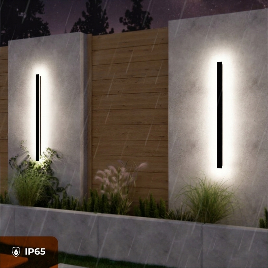 LED spoljašnje zidno svetlo LED/30W/230V 100 cm IP65 crno