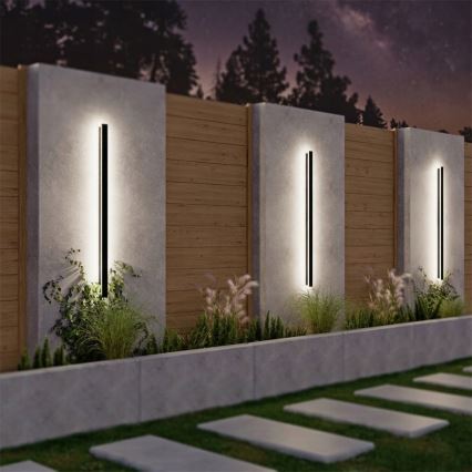 LED spoljašnje zidno svetlo LED/30W/230V 100 cm IP65 crno