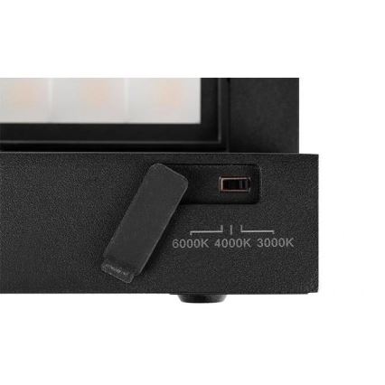 LED spoljašnje zidno svetlo LED/36W/230V 3000/4000/6500K IP54 crno