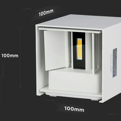 LED spoljašnje zidno svetlo LED/5W/230V 3000K IP65 belo