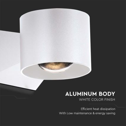 LED spoljašnje zidno svetlo LED/5W/230V 3000K IP65 belo