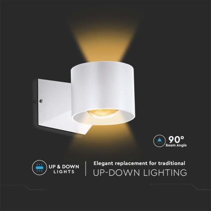 LED spoljašnje zidno svetlo LED/5W/230V 3000K IP65 belo