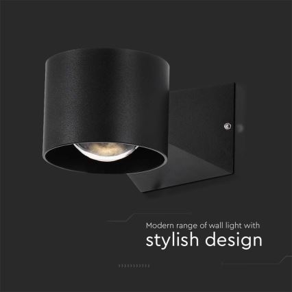 LED spoljašnje zidno svetlo LED/5W/230V 3000K IP65 crno
