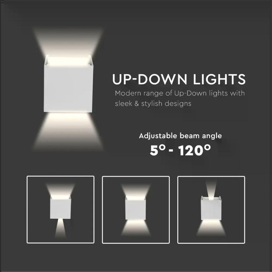 LED spoljašnje zidno svetlo LED/5W/230V 4000K IP65 bela