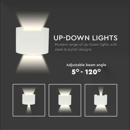 LED spoljašnje zidno svetlo LED/6W/230V 3000K IP65 belo