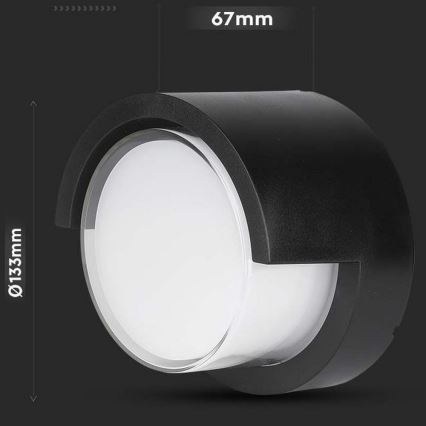 LED Spoljašnje zidno svetlo LED/7W/230V 3000K IP65