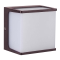 LED Spoljašnje zidno svetlo LED/8W/230V IP65 4000K braon