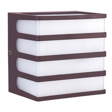LED spoljašnje zidno svetlo LED/8W/230V IP65 4000K braon