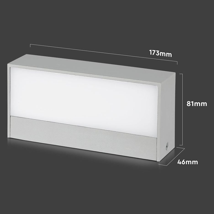 LED spoljašnje zidno svetlo LED/9W/230V 4000K IP65