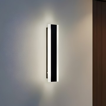 LED Spoljašnje zidno svetlo MIRANA S LED/8W/230V 4000K IP44 30 cm crna