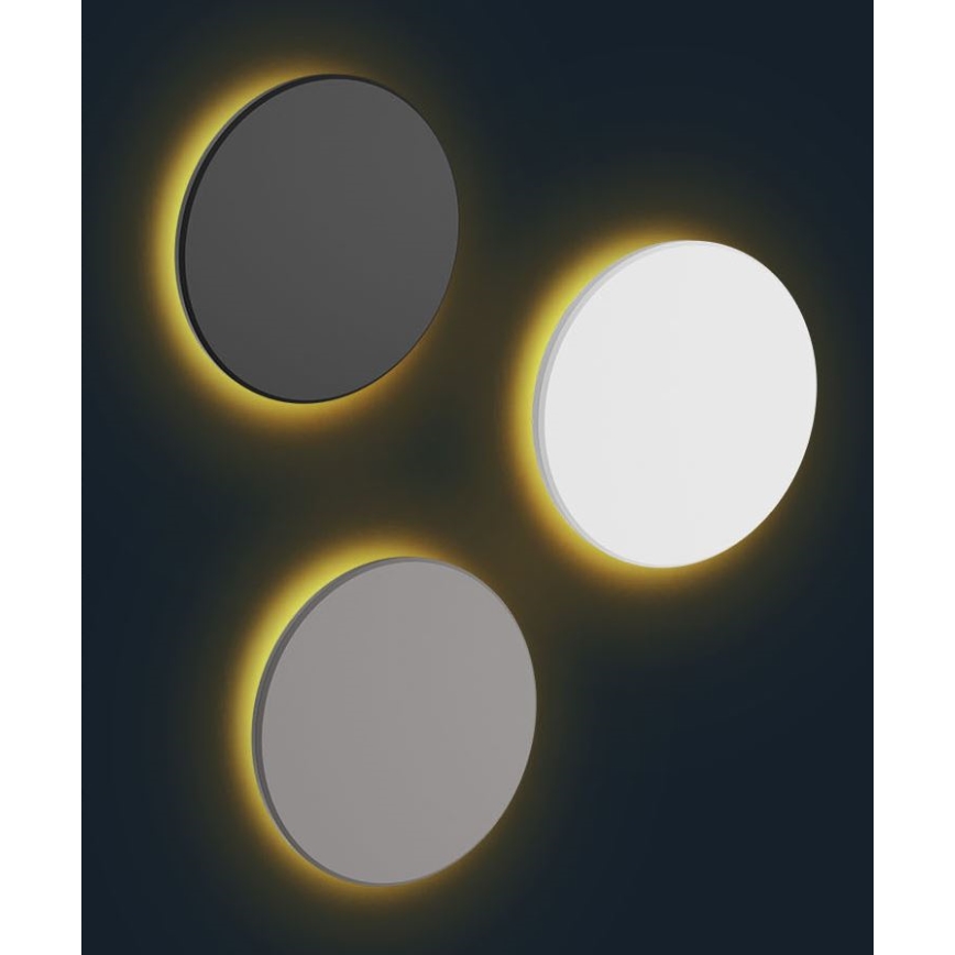 LED spoljašnje zidno svetlo PIATTA LED/12W/230V 3000/4000/6000K prečnik 18 cm IP44 belo