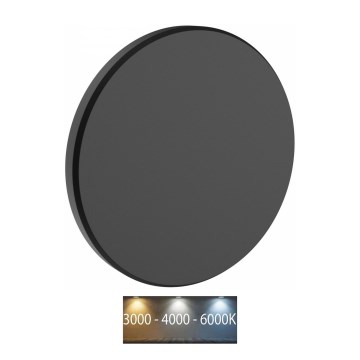 LED spoljašnje zidno svetlo PIATTA LED/12W/230V 3000/4000/6000K pr. 18 cm IP44 crna