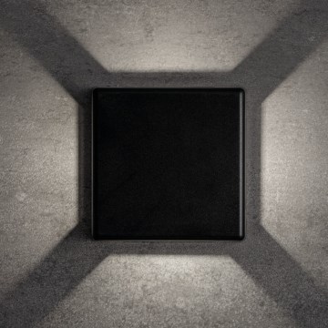 LED spoljašnje zidno svetlo REFAZI LED/6W/230V IP54 crna