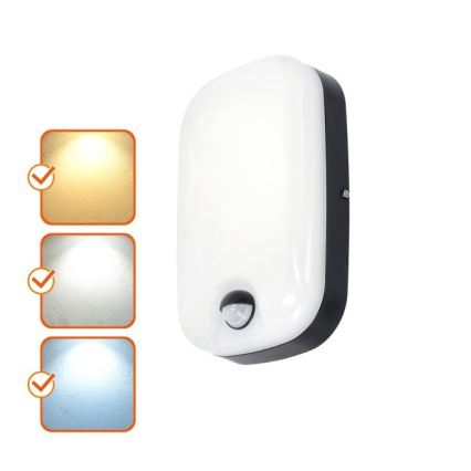 LED spoljno zidno svetlo sa senzorom pokreta i sumraka BAVANO LED/15W/230V 3000/4000/5700K IP54