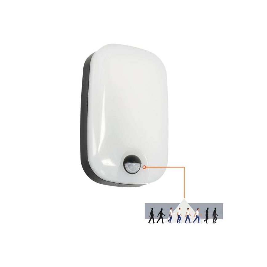 LED spoljno zidno svetlo sa senzorom pokreta i sumraka BAVANO LED/15W/230V 3000/4000/5700K IP54
