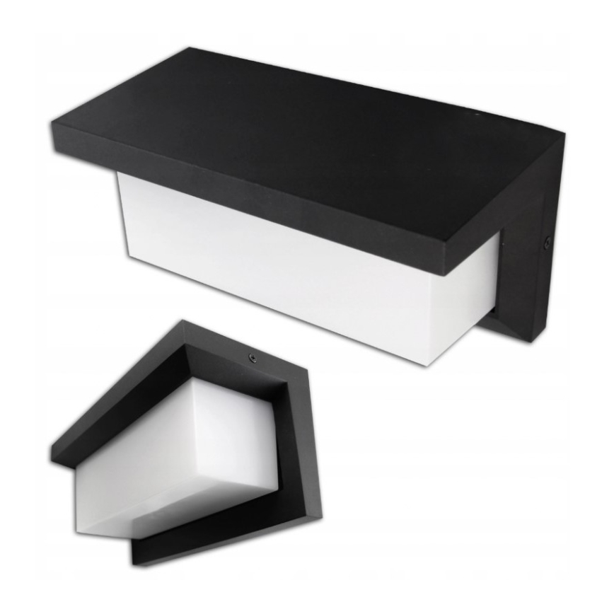 LED spoljašnje zidno svetlo sa senzorom LED/12W/230V IP54 crno