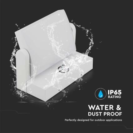 LED spoljašnje zidno svetlo sa senzorom LED/17W/230V 3000K IP65 belo