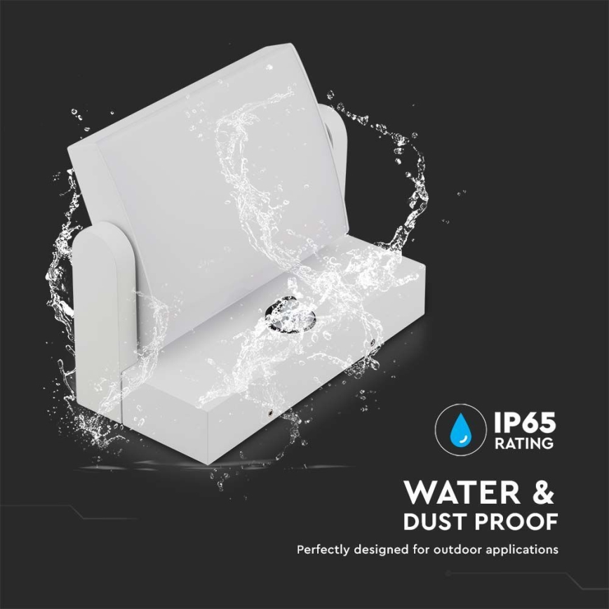 LED spoljašnje zidno svetlo sa senzorom LED/17W/230V 3000K IP65 belo