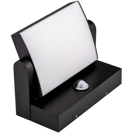 LED spoljašnje zidno svetlo sa senzorom LED/17W/230V 3000K IP65 crno