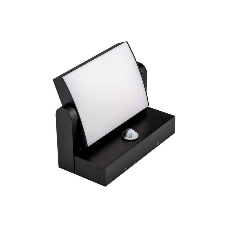 LED spoljašnje zidno svetlo sa senzorom LED/17W/230V 3000K IP65 crno