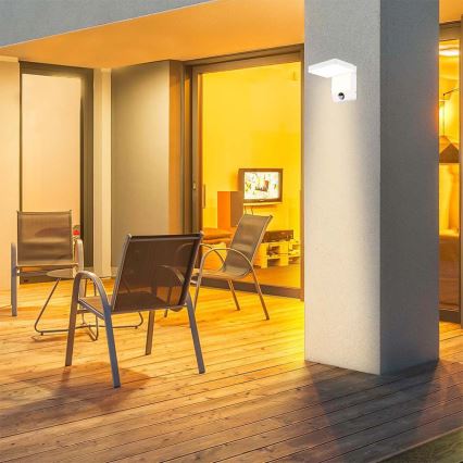 LED spoljašnja zidna savijajuća svetiljka sa senzorom LED/17W/230V IP65 4000K bela