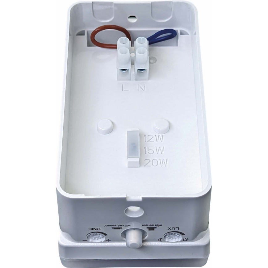 LED prigušiva spoljašnje zidno svetlo sa senzorom pokreta i sumraka LED/12/15/20W/230V IP65 belo