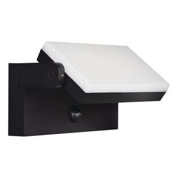 LED spoljašnje zidno svetlo sa senzorom pokreta i sumraka XERTO LED/20W/230V 3000/4000/6500K IP44 crno