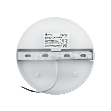 LED spoljašnje zidno svetlo sa senzorom pokreta LED/18W/230V IP44 belo