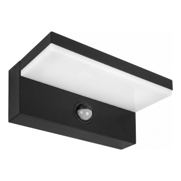 LED spoljašnje zidno svetlo sa senzorom pokreta NOLA LED/12W/230V IP65 crno