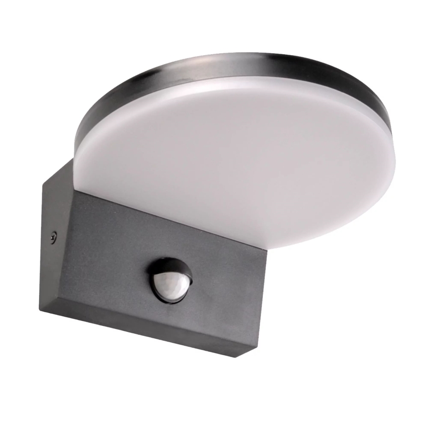 LED spoljašnje zidno svetlo sa senzorom TESA LED/10W/230V IP54 crno
