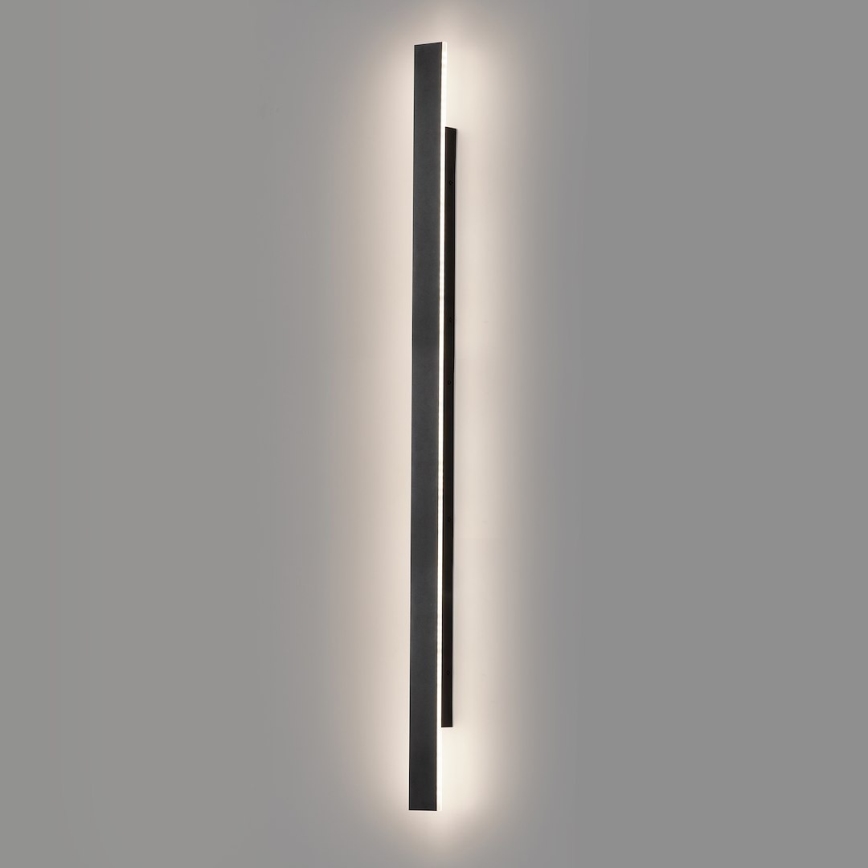 LED spoljašnje zidno svetlo WOW LED/20W/230V 3000/4000/6000K 120 cm IP54 crna